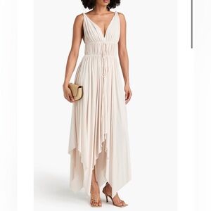 Norma Kamali Goddess Dress in White / Cream